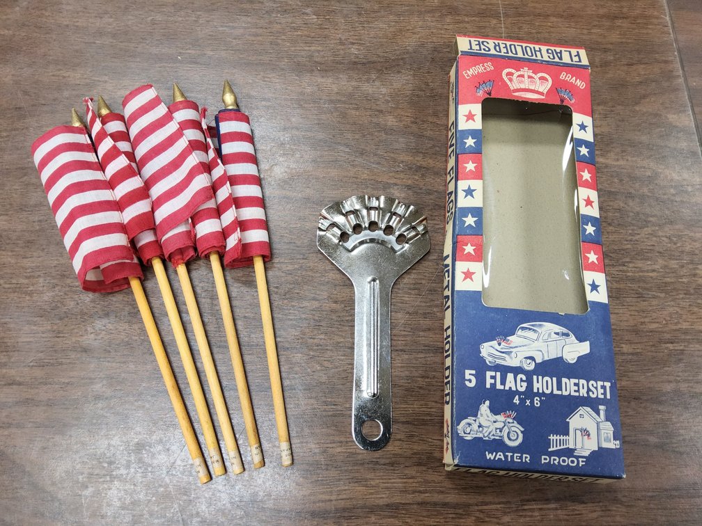 NOS flag holder set