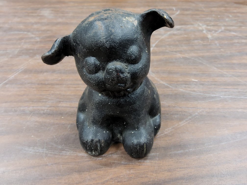Cast iron "Fido" door stop