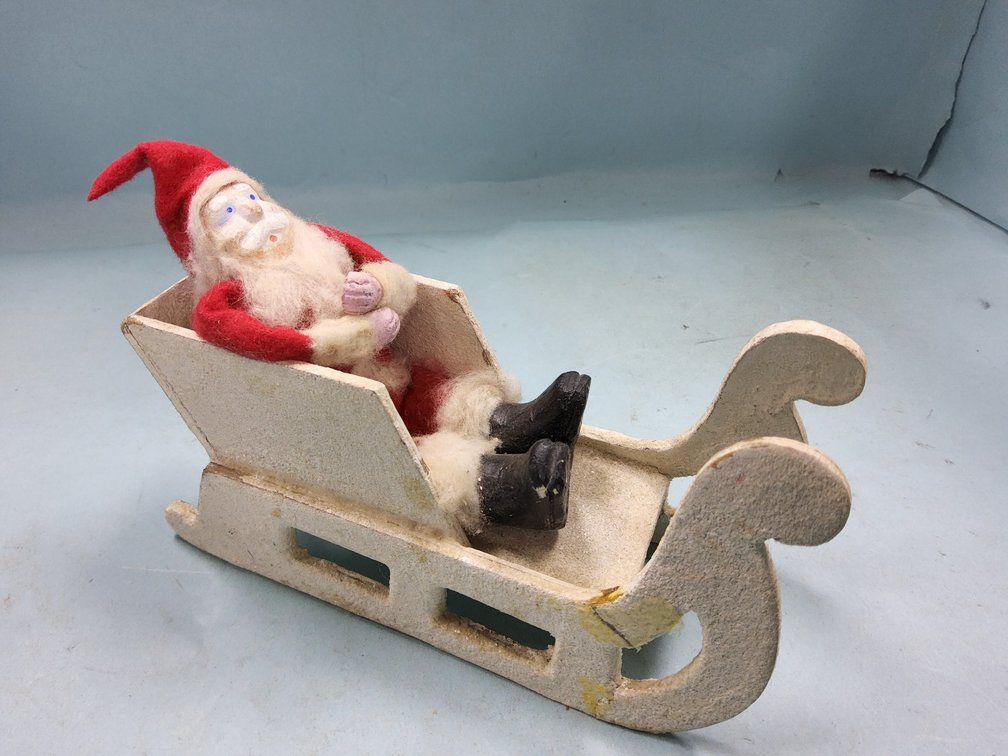Santa in sled