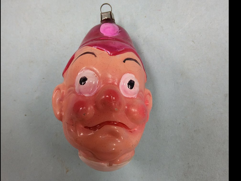 Keystone Cop glass ornament