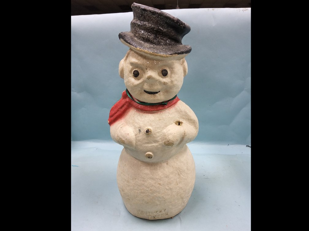 Kentucky Tavern whiskey mache snowman