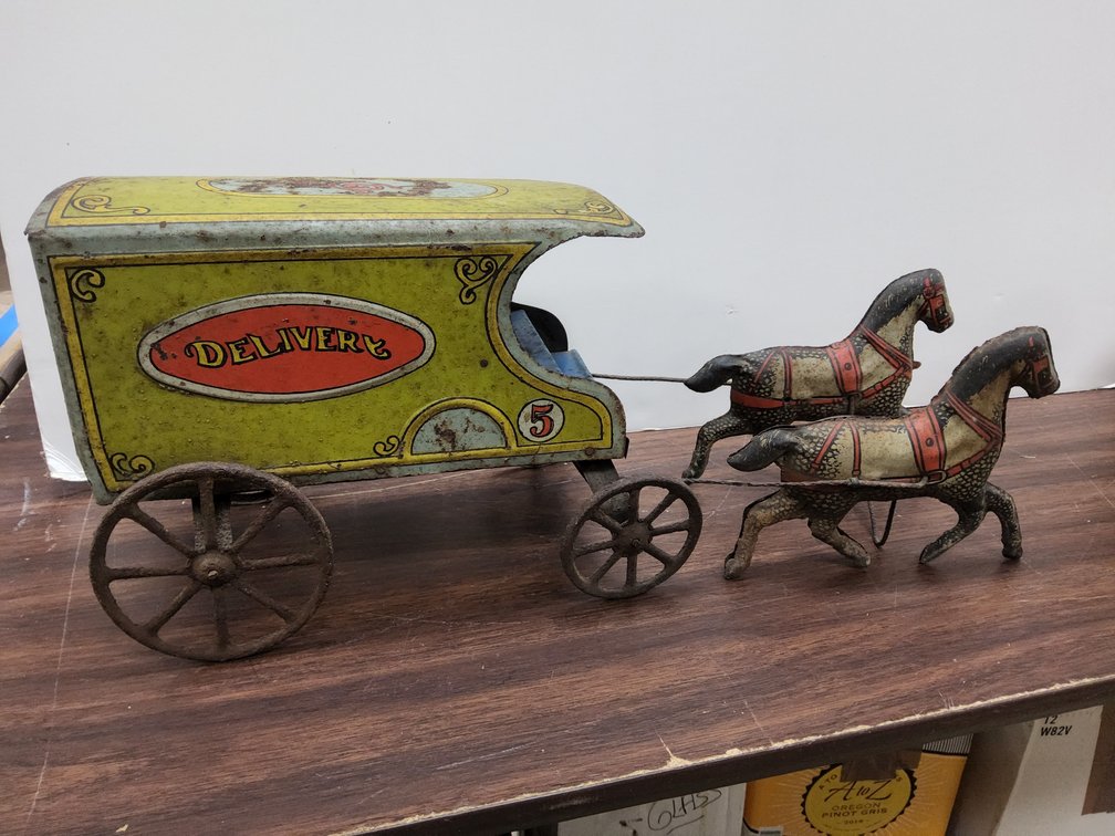 Converse tin litho Delivery wagon