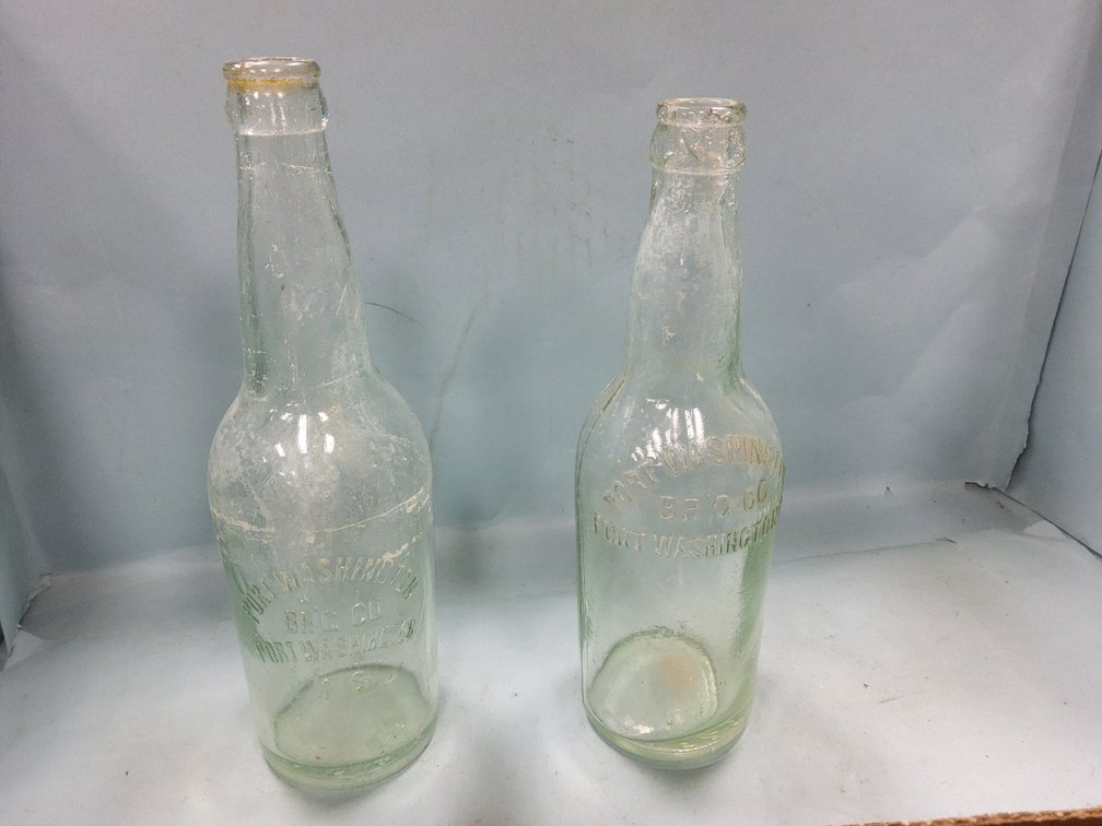 2 Port Washington Brewing beer bottles