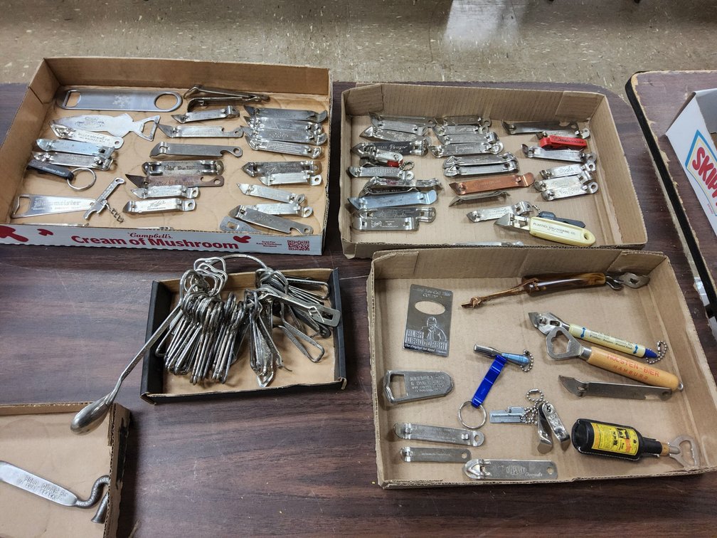 A large collection of church keys