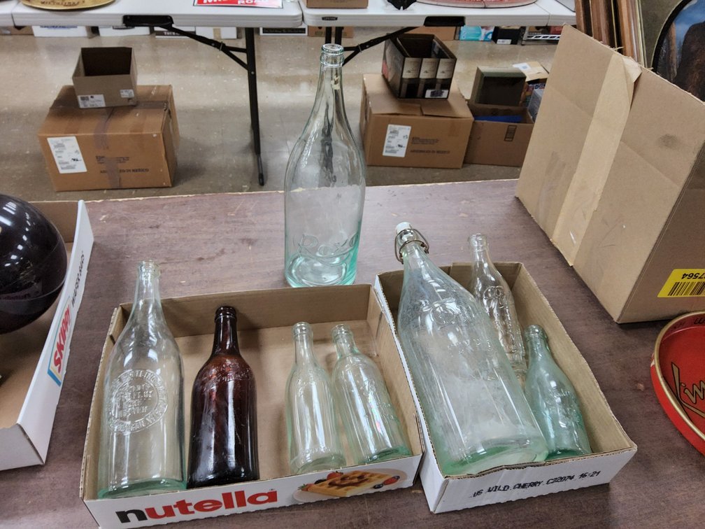 Assorted WI beer, soda and water bottles. 