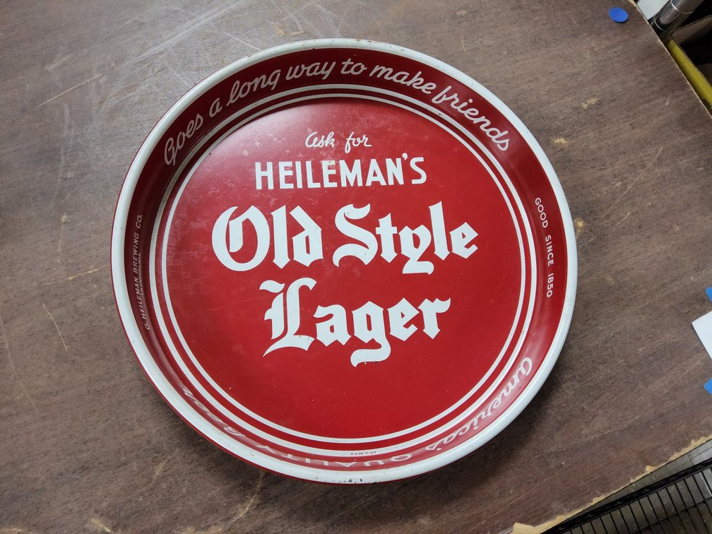 Old Style Beer tray