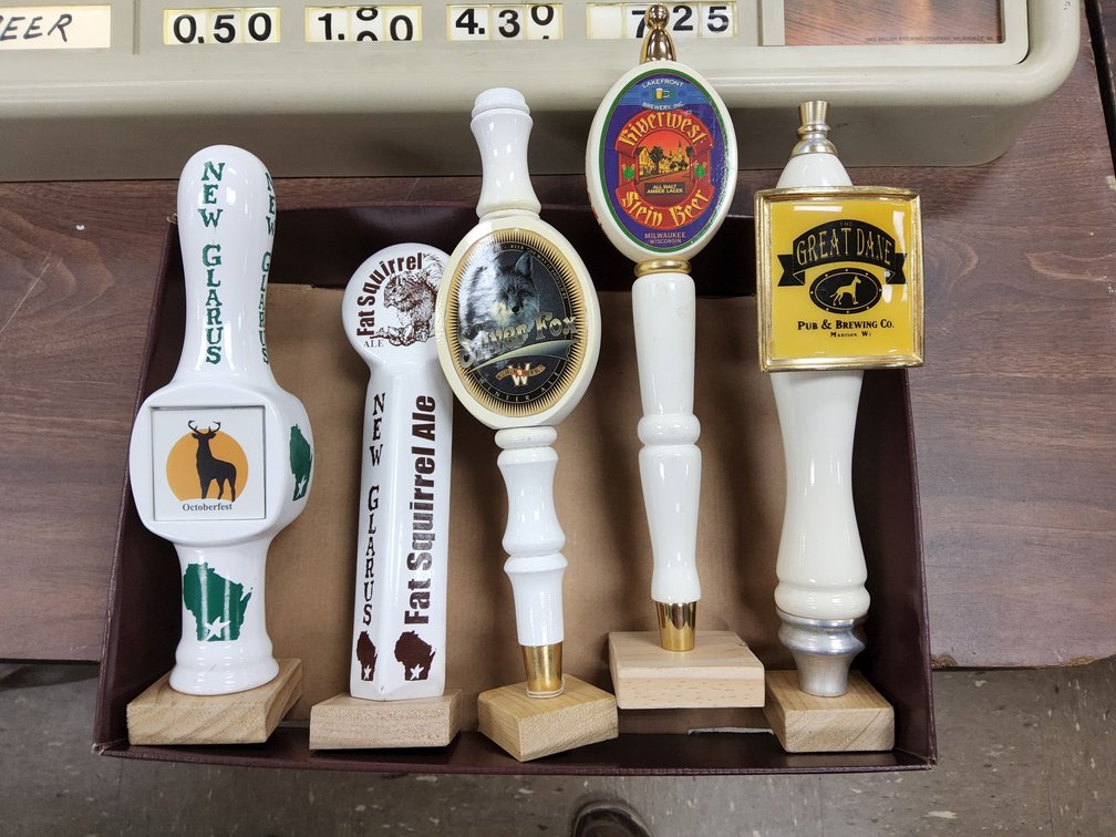 Assorted WI tap handles