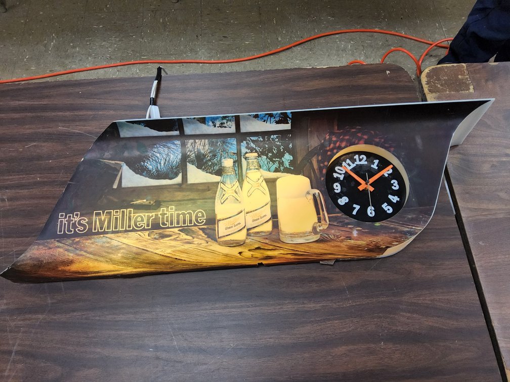 Lighted Miller High Life Clock