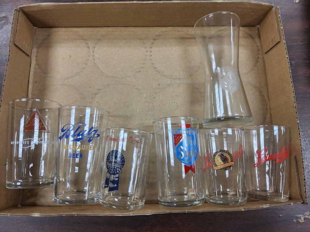Assorted ACL beer glasses