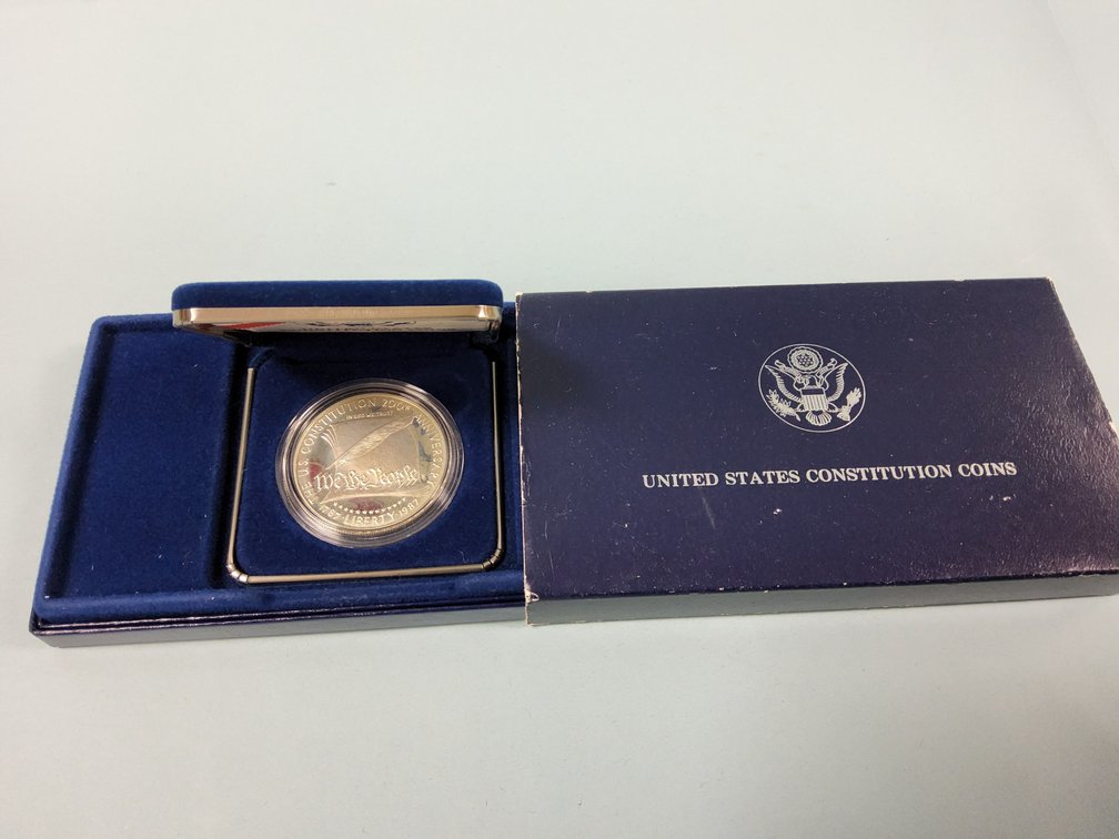 1987S Constitution Commemorative Silver Proof Coin