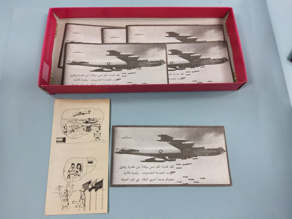 Desert storm air drop leaflets