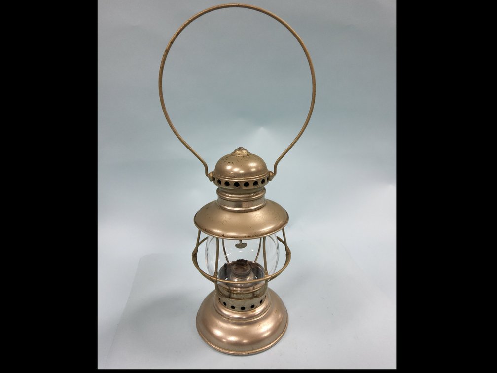 A gorgeous Adams & Westlake nickel over brass conductors lantern