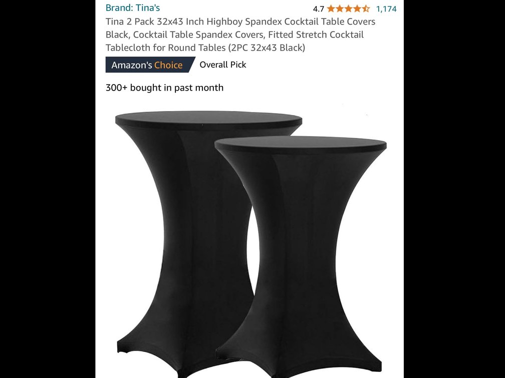 2 pack cocktail covers 