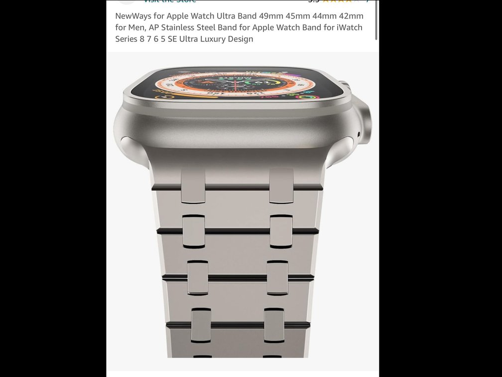 Metal apple watch band for the new big one