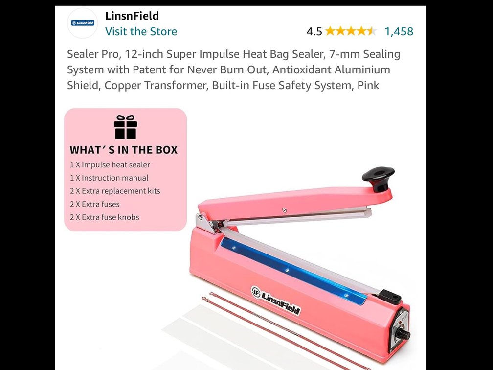 Linsnfield heat sealer pro