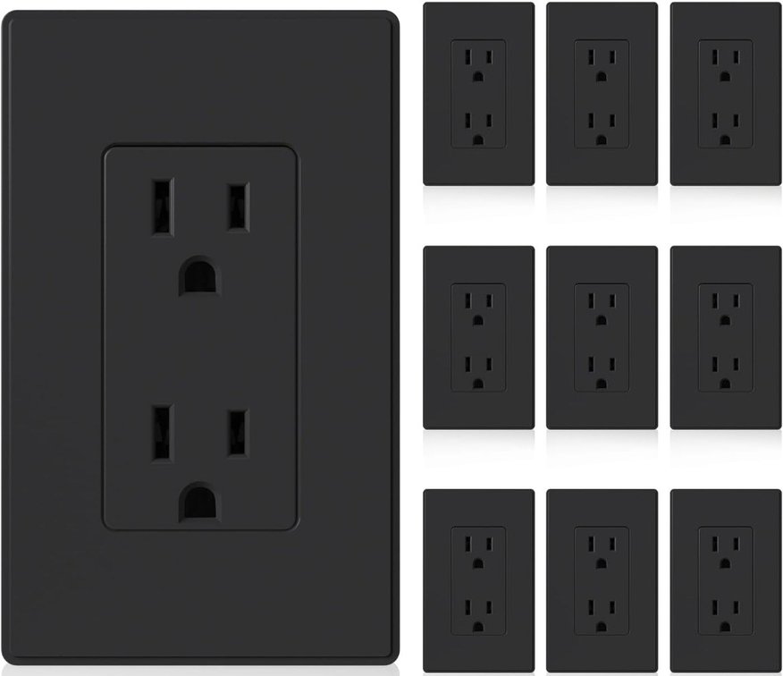 (10) Electrical Wall Receptacle 