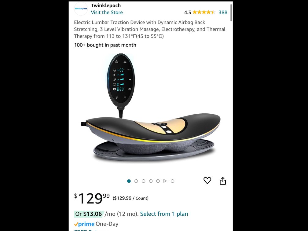 Lumbar traction device 