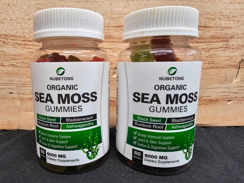 (2) Nubetong Organic Sea Moss Gummies 60 Count