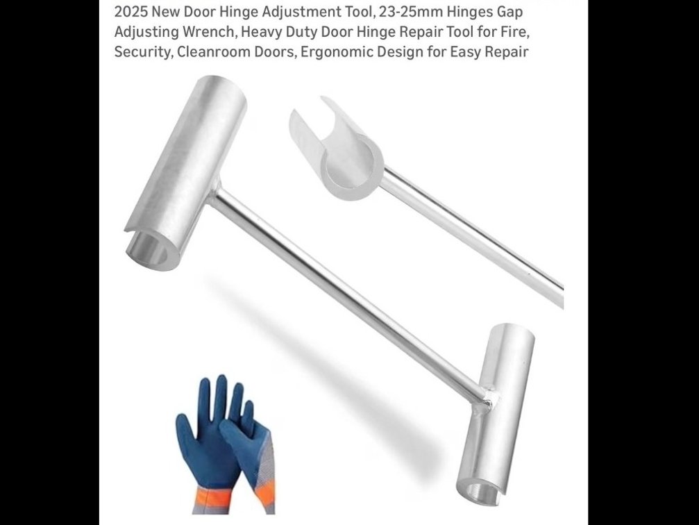 New Door Hinge Adjustment Tool, 23-25mm Hinges Gap Adjusting Wrench, Heavy