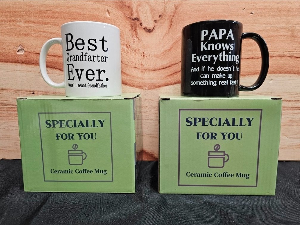 (19) White Coffee Mugs (7) Black Coffee Mugs