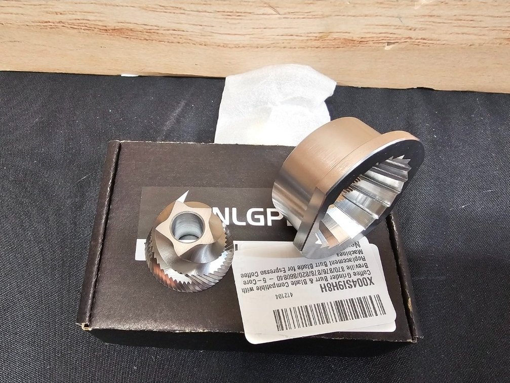 New Conical Grinder Upper Lower Burrs Compatible with Breville Sage Barista Express Impress Espresso Touch Coffee Machines BES870/875/876/860-5 star (Pre 1926 PDC)