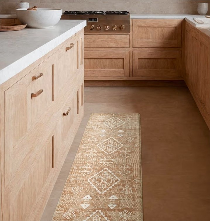 KOKHUB Boho Kitchen Mat, 1/2 Inch Thick Cushioned Kitchen Rugs, Anti-Fatigue Non-Slip Kitchen Floor Mats, Stain Resistant Mats for Home, Office, Sink, Laundry-17.3" x 60"-1/2 Inch-Boho Amber