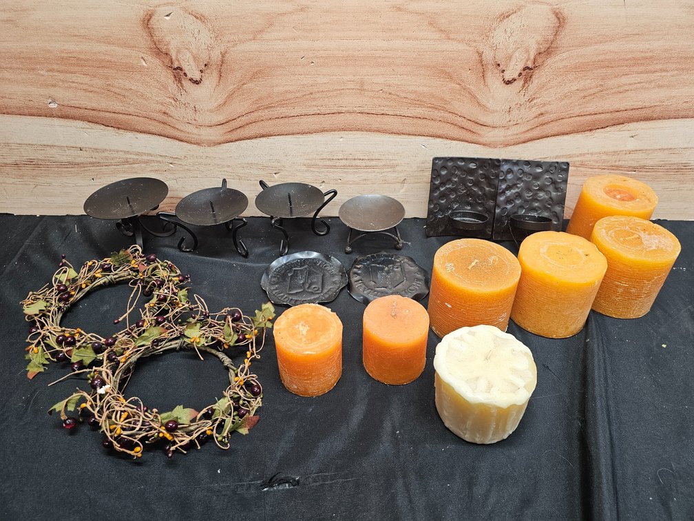 Candle Lot and Stands