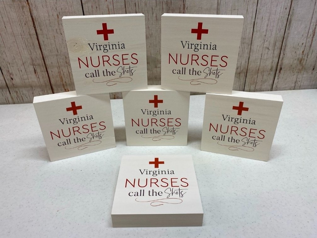(6) 5.5”x5.5”x1” Solid Wood Blocks
