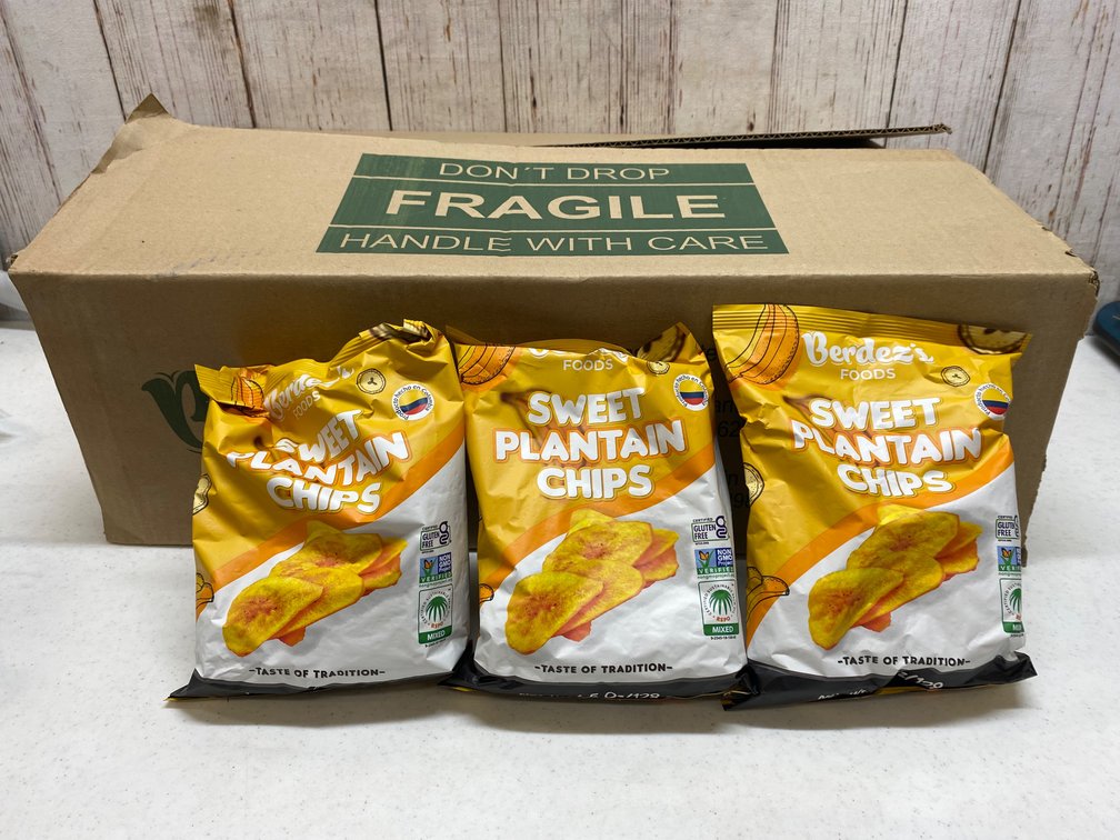 Case (24 bags) Sweet Plantain Chips