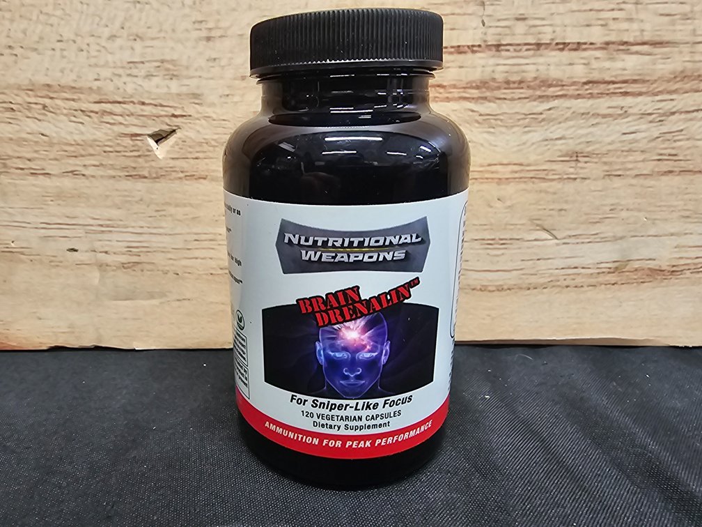 Nutritional Weapons Brain Drenalin 120 Vegatian Capsules