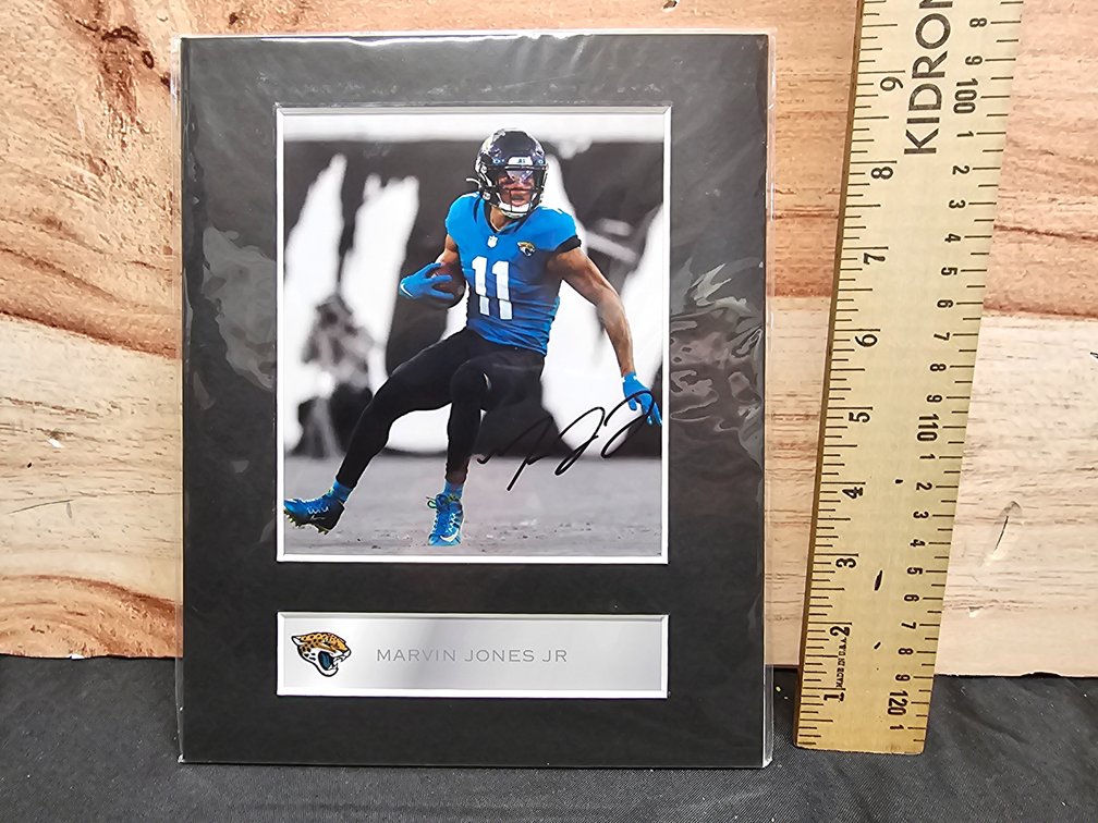 Marvin Jones Jr Pre Printed Signature Signed Mounted Photo Display