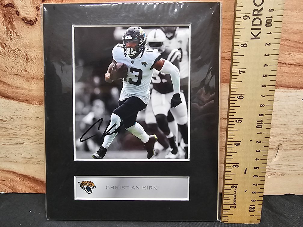 Christian Kirk Pre Printed Signature Signed Mounted Photo Display
