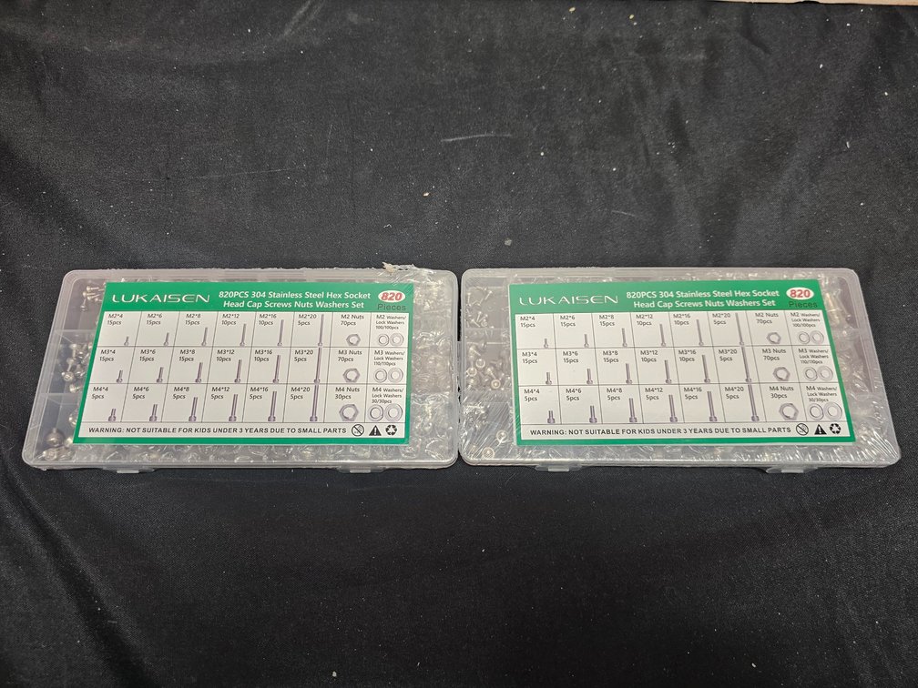 (2) Lukaisen 820 Pc 304 Stainless Hex Set