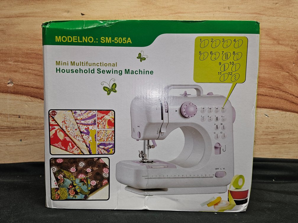 Sewing Machine Portable mini Electric Sewing Machine for beginners 12 Built-in Stitches 2 Speed with Foot Pedal，Light, Storage Drawer.