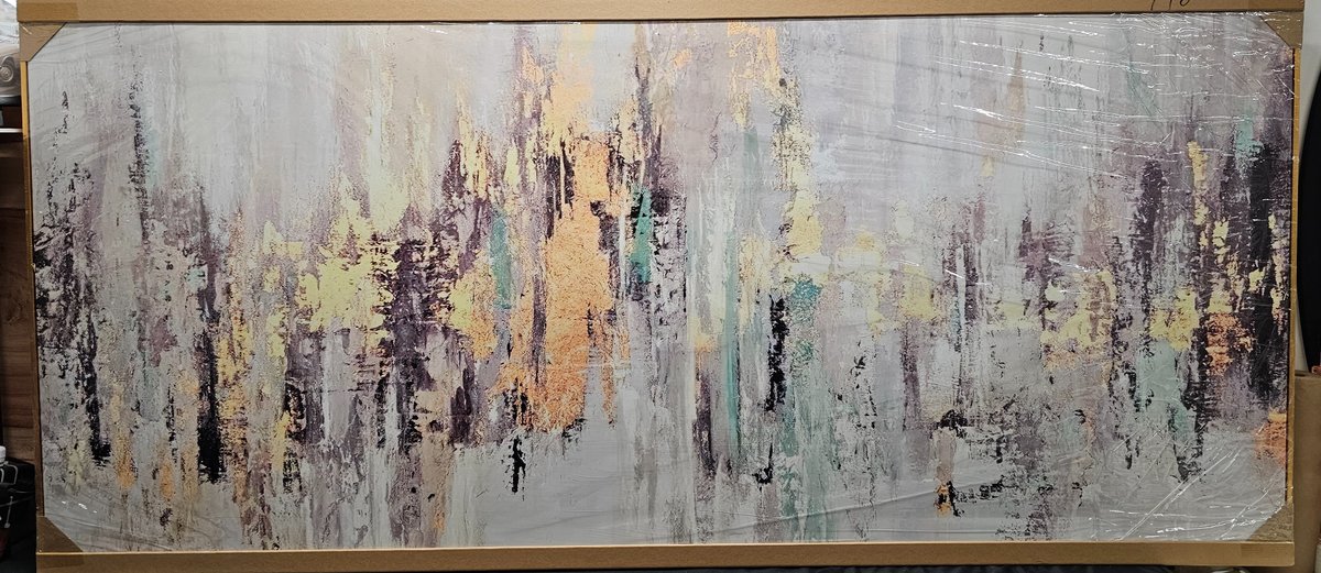 34in x 75 1/2in Canvas Wall Art