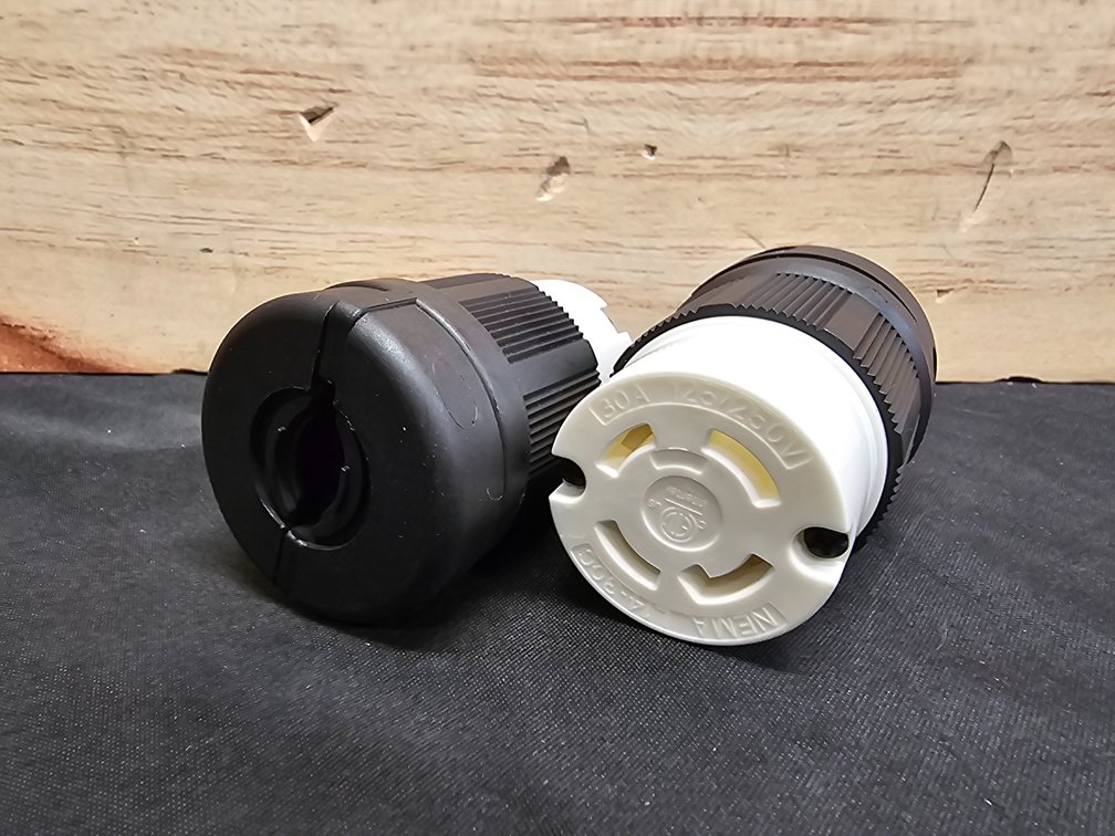 Saihisday NEMA L14-30R 30 Amps Locking Connector Twist Lock Female Plug 125/250V 3-Pole 4-Wire Grounding Generator Twist Locking Plug Connector Receptacle(2 Packed)