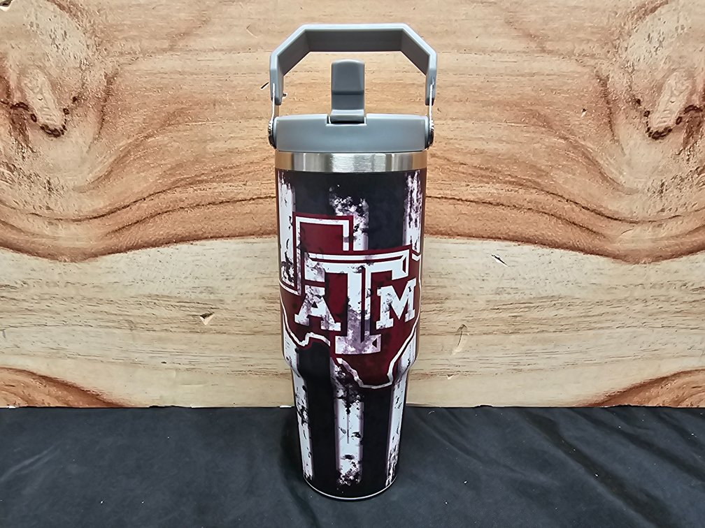 30oz Flip Straw Tumbler