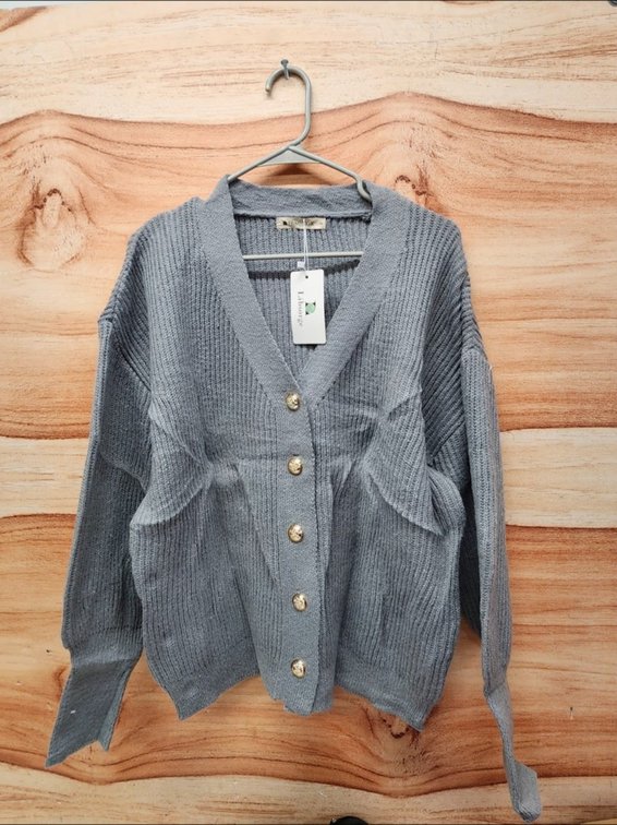 Women's M Libsorge Button Down Sweater