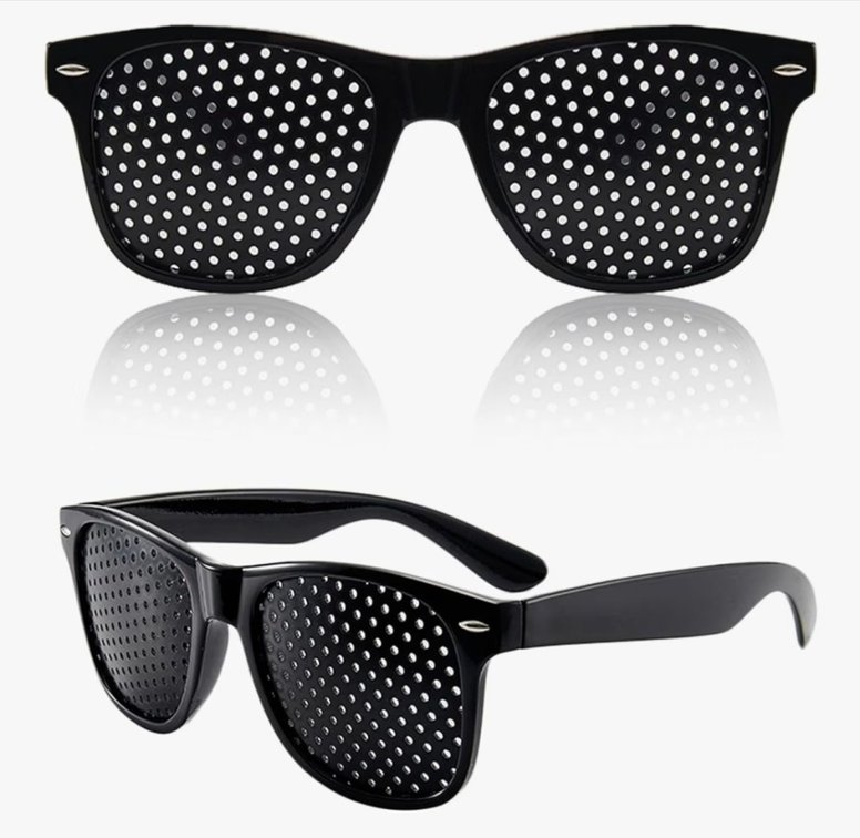 2 Pcs Adjustment Glasses, Help Eye Training And Concentration, Light and Comfortable Frame, Lightweight Frame for Eye Training Focus for Daily Use and Relaxation