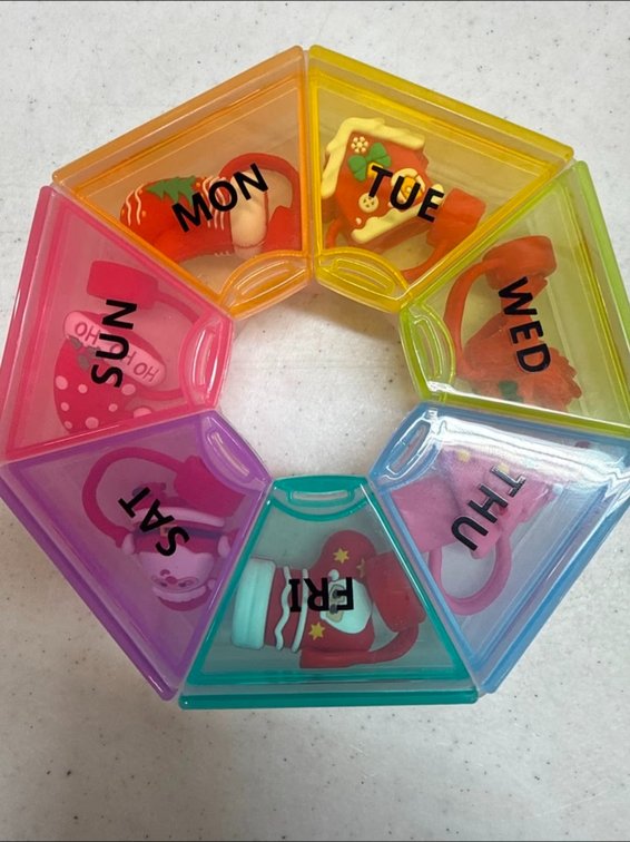 Straw Cap Covers for every day of the week (holiday)