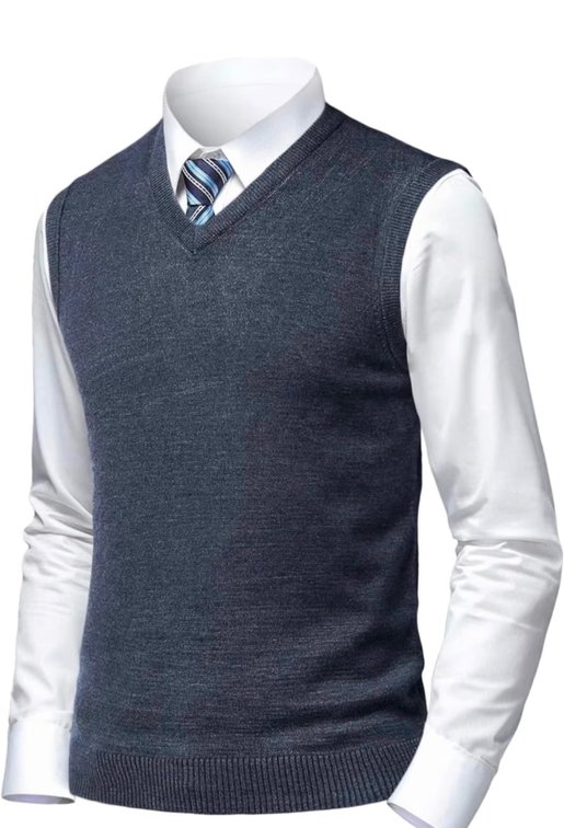 Retails $23 Mens Small Herothorn slim fit sweater vest (charcoal)