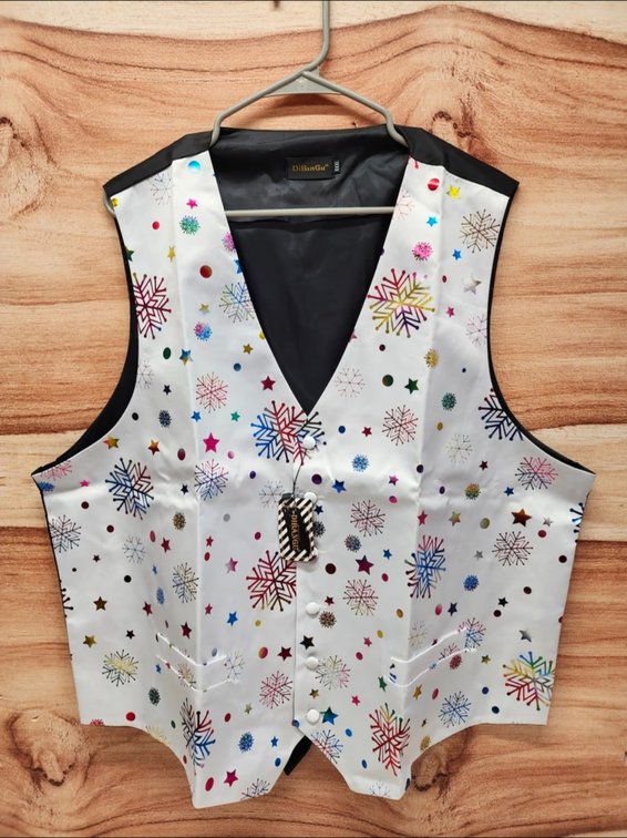Men's XXXL DiBanGu Christmas Vest & Tie