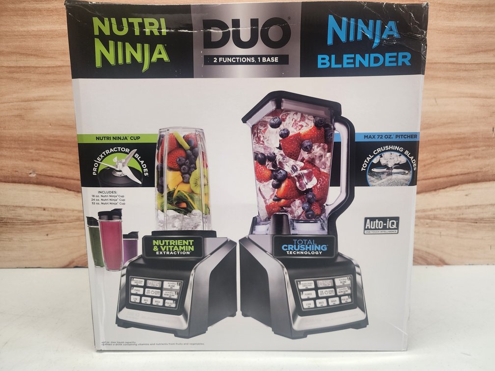 New Ninja BL642 30 Auto-IQ Nutri Blender Duo System 1500W 72oz Pitcher