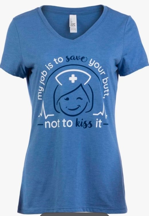 Womens S Medical Humor Graphic Tees - Funny Cute Doctor Nurse Practitioner RN PA NP V-Neck T-Shirt for Women