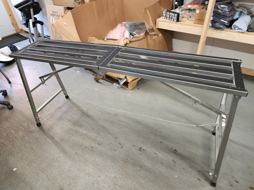 6 Level Height Adjustable Scaffolding Platform Folding Work Bench