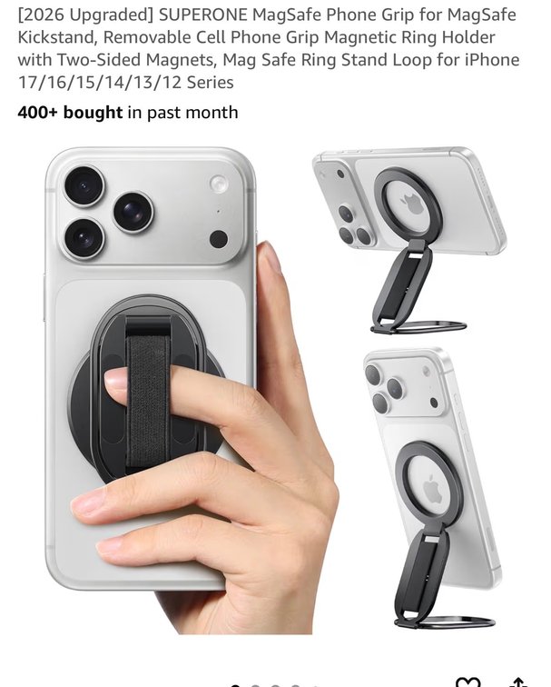 Off brand AirTag and Magsafe phone stand