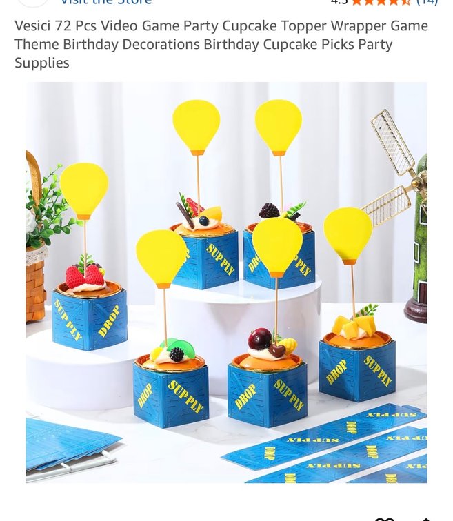 2 video game birthday decor sets
