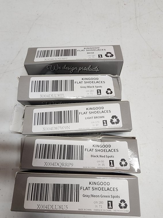(5) Kingood Flat Shoelaces