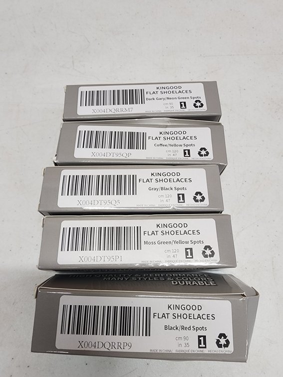 (5) Kingood Flat Shoelaces