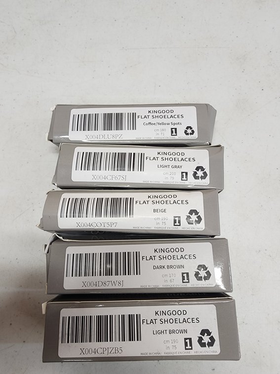 (5) Kingood Flat Shoelaces